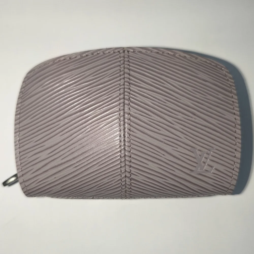 Louis Vuitton Lilac Demi-Lune Epi Leather Porte Monnaie Zip Coin Case Wallet